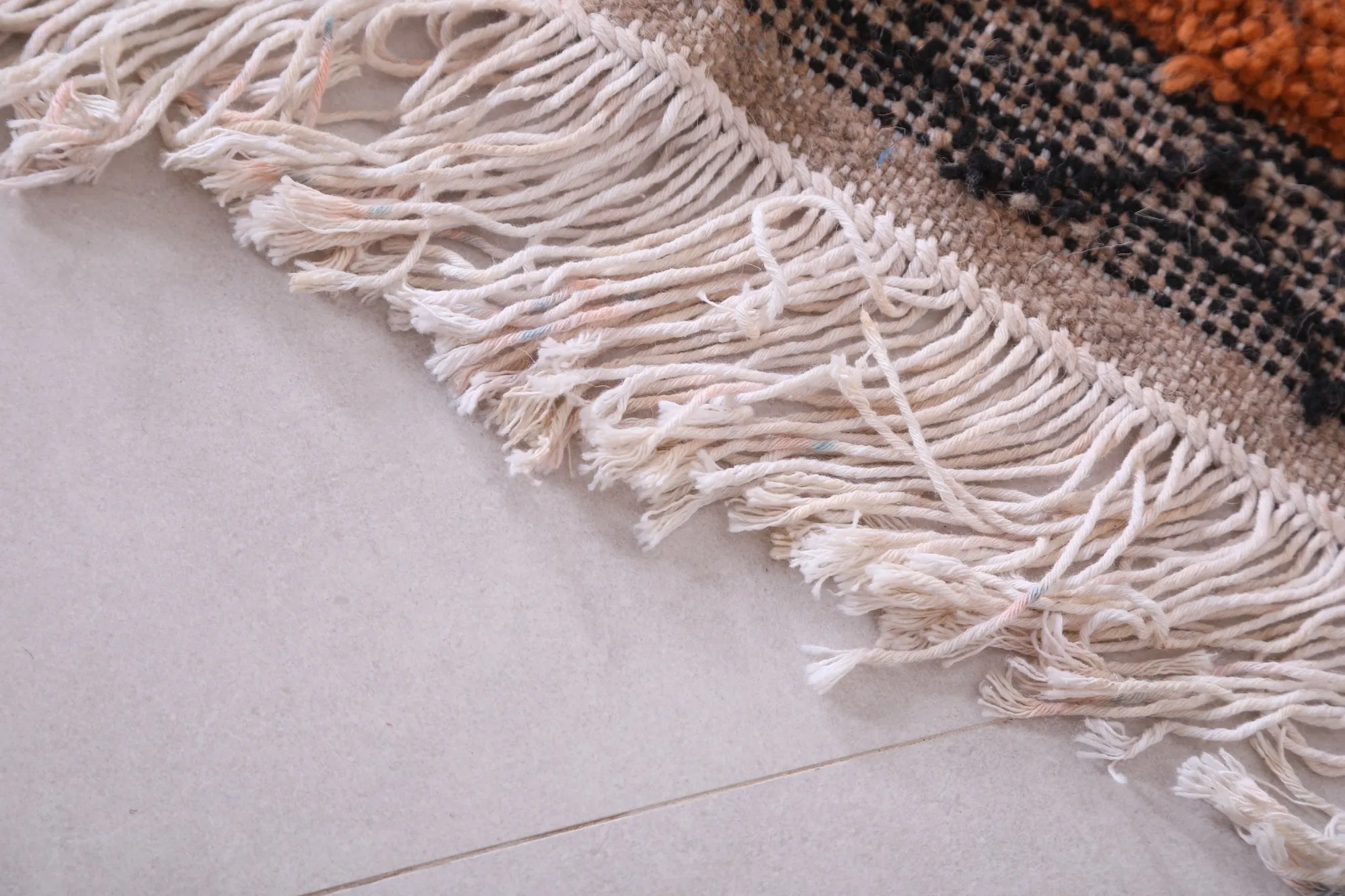 Runner handmade berber rug - custom moroccan carpet - Azilal rug