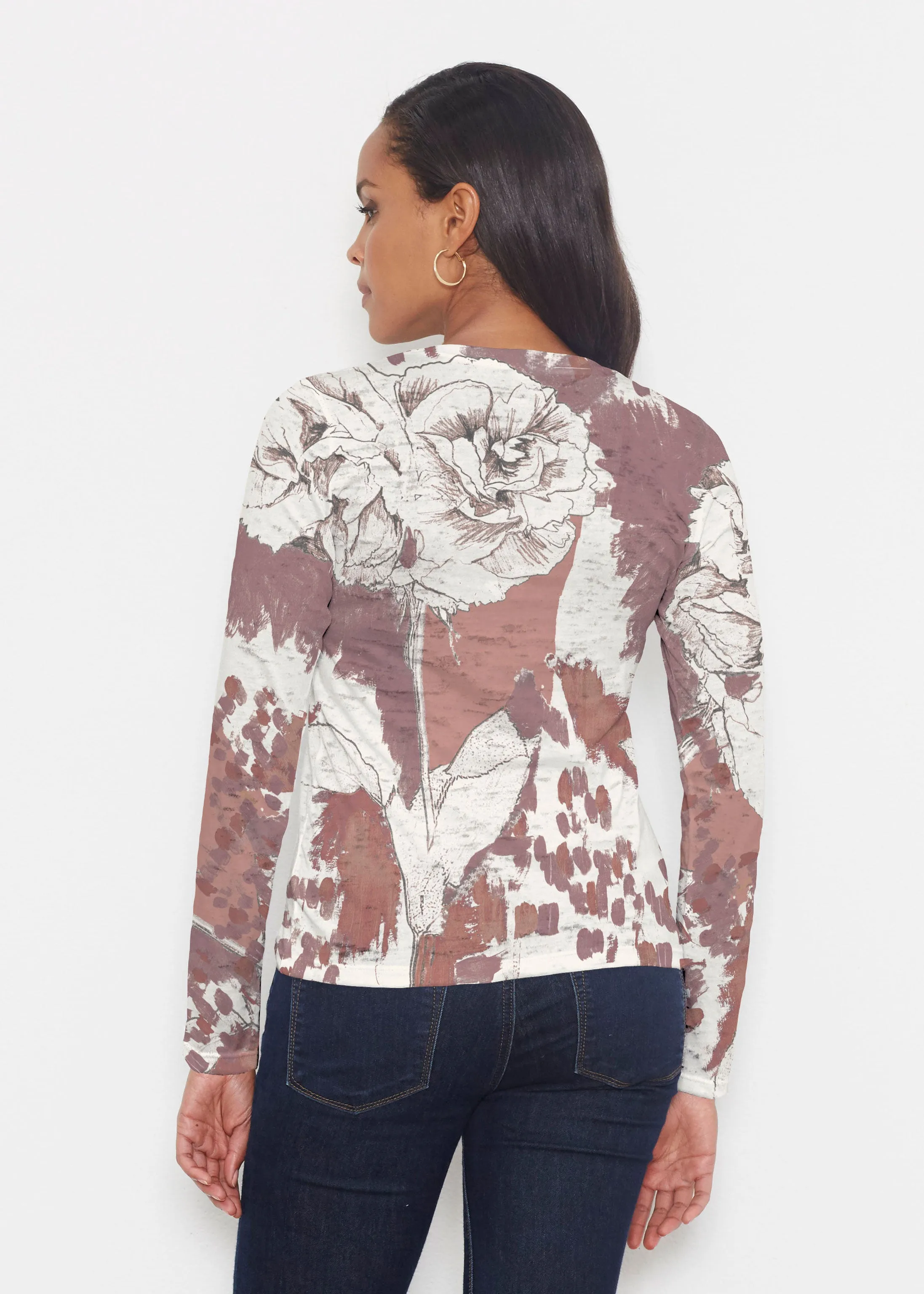 Rusty Rose (8062) ~ Signature Long Sleeve Crew Shirt