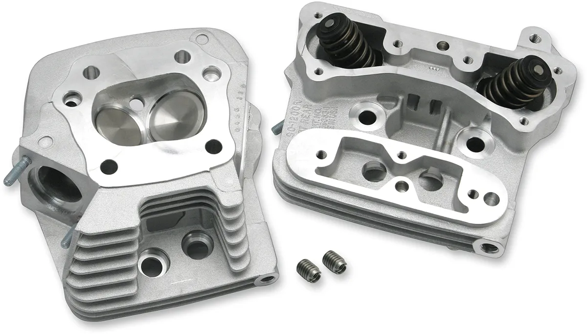 S&S Cycle 106-6059 Performance Cylinder Heads for Evolution Big Twin - Natural Aluminum Finish