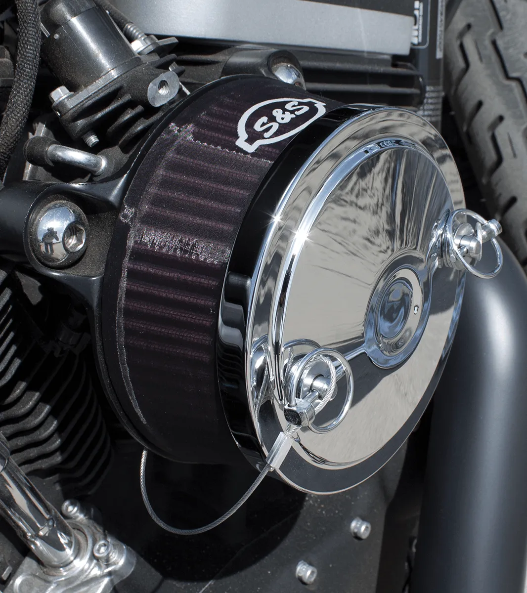 S&S Cycle 170-0058 Stealth Air Cleaner Kit for S&S Super E & G Carbs