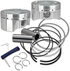 S&S Cycle 920-0101 High Compression Piston Kit - 3.397in. Bore