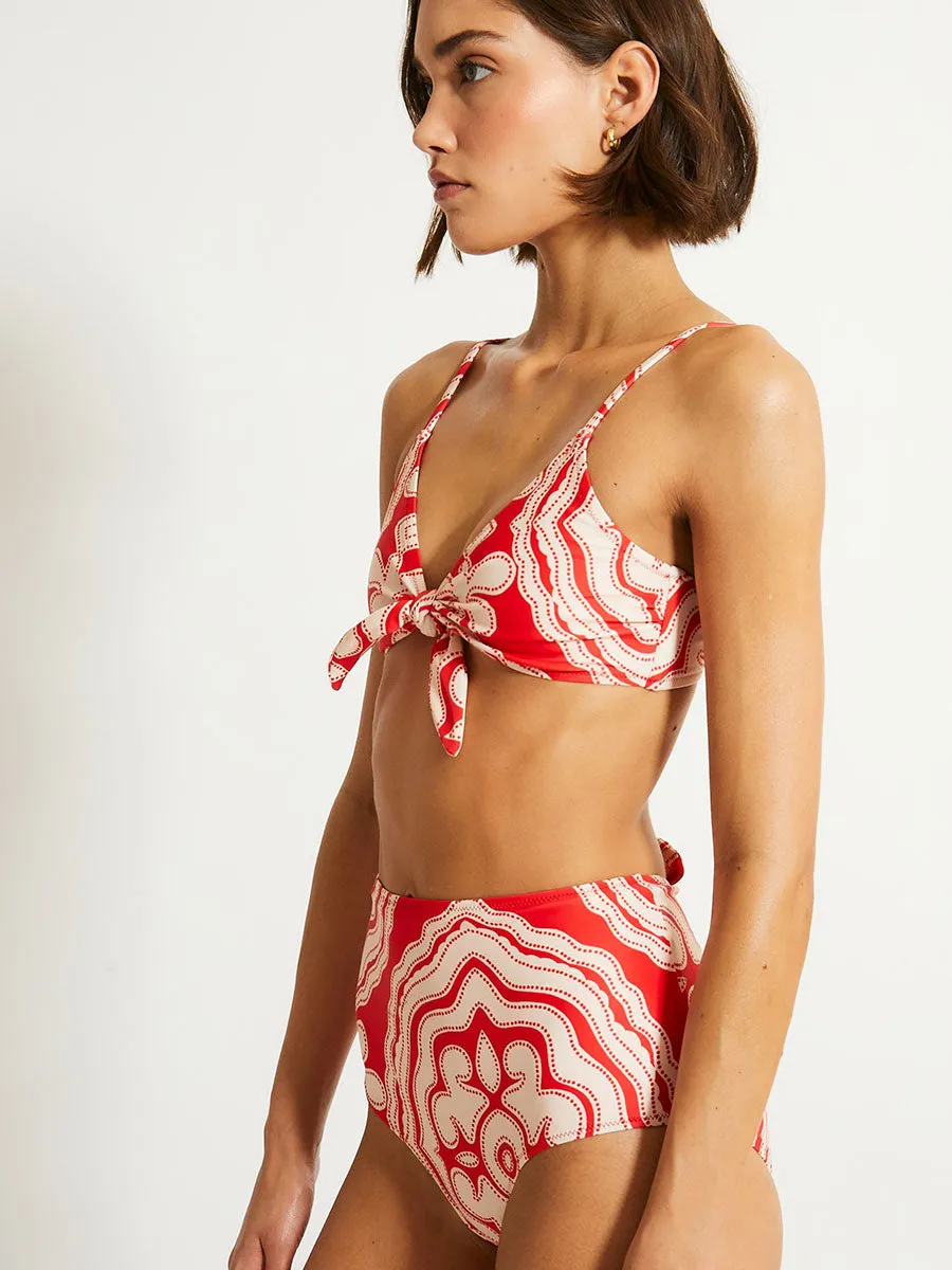 SARA | Tie Front Top