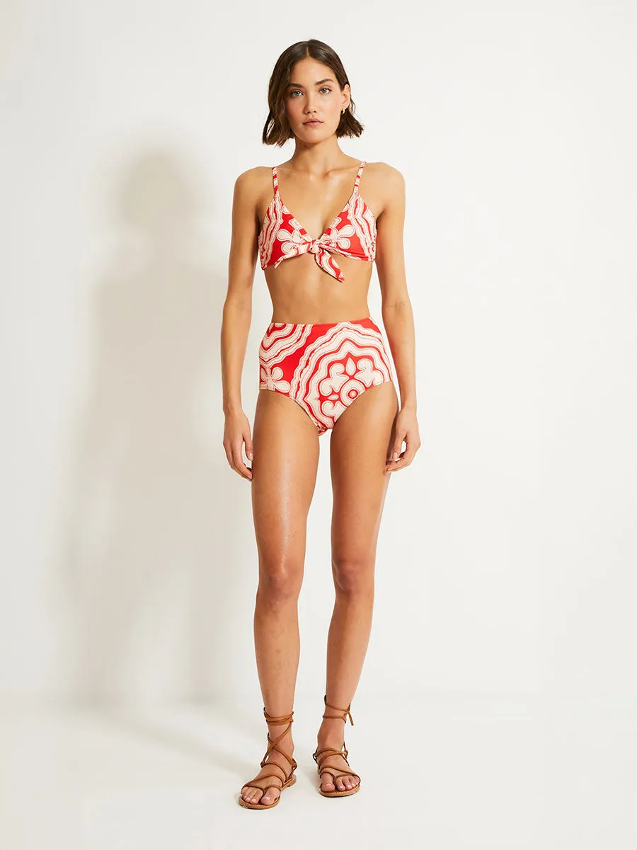 SARA | Tie Front Top