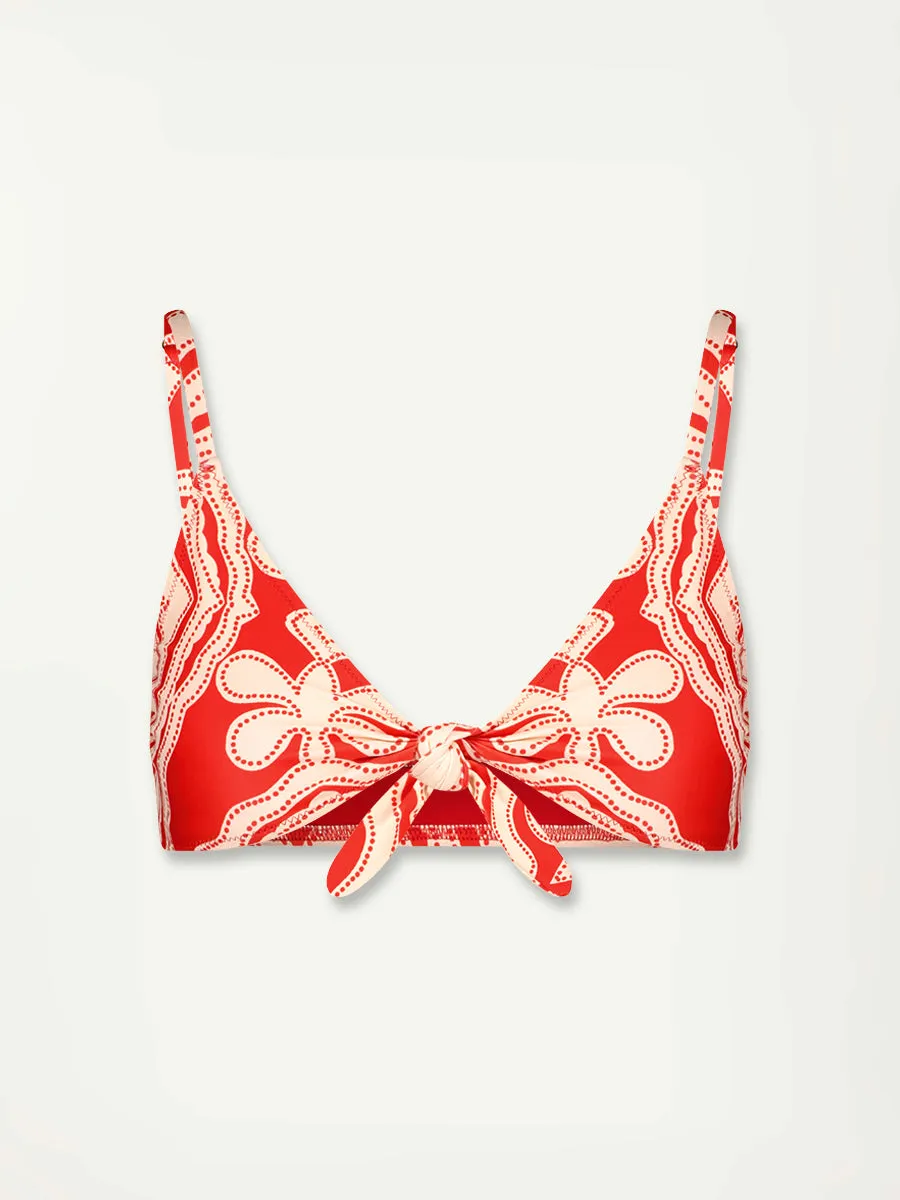 SARA | Tie Front Top