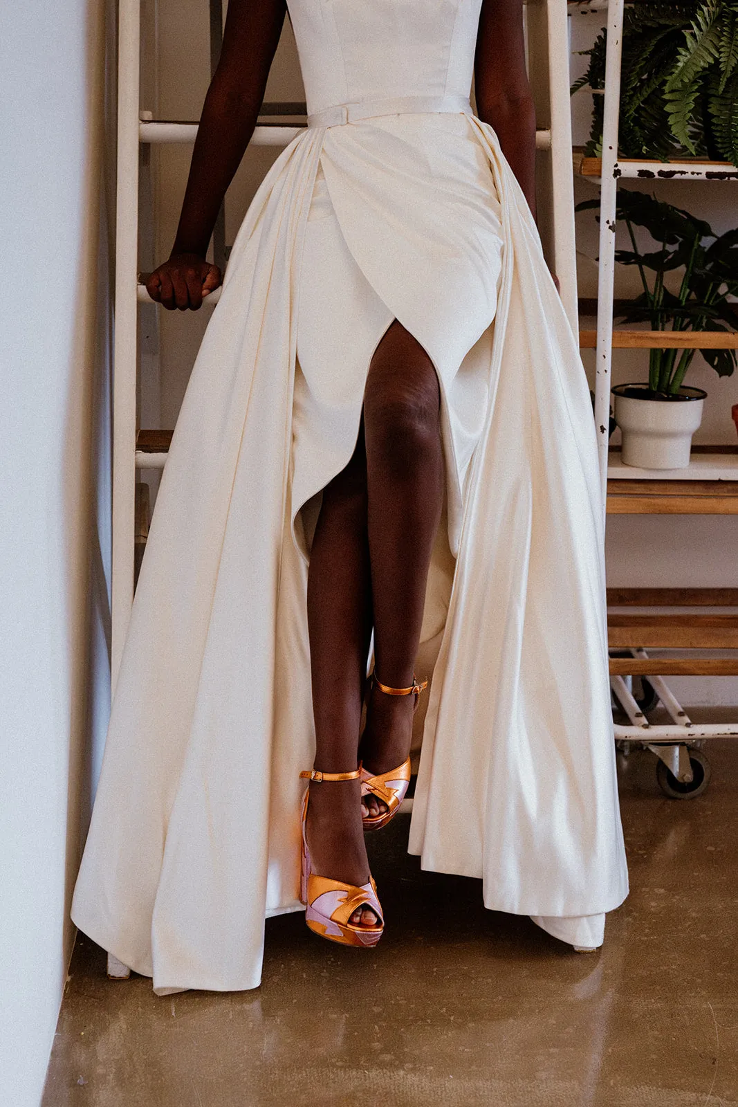 Satin Lily Overskirt