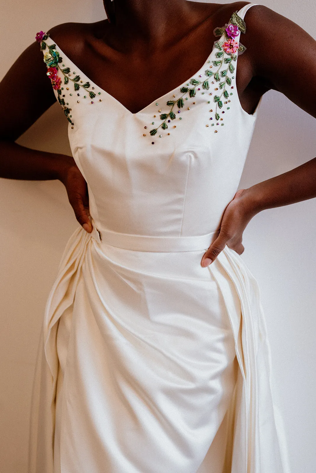 Satin Lily Overskirt