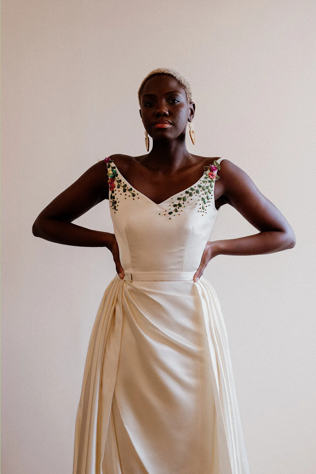 Satin Lily Overskirt