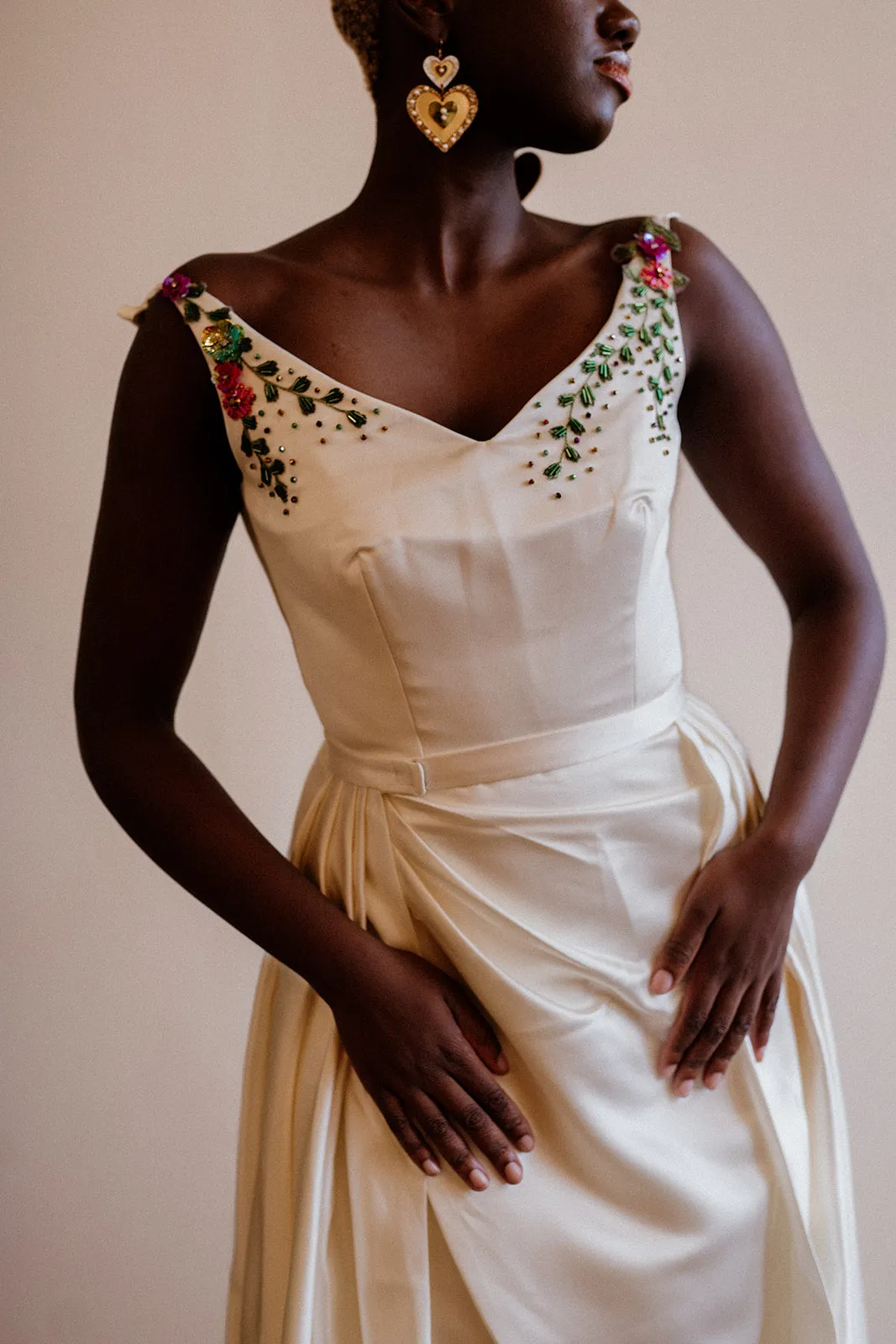 Satin Lily Overskirt