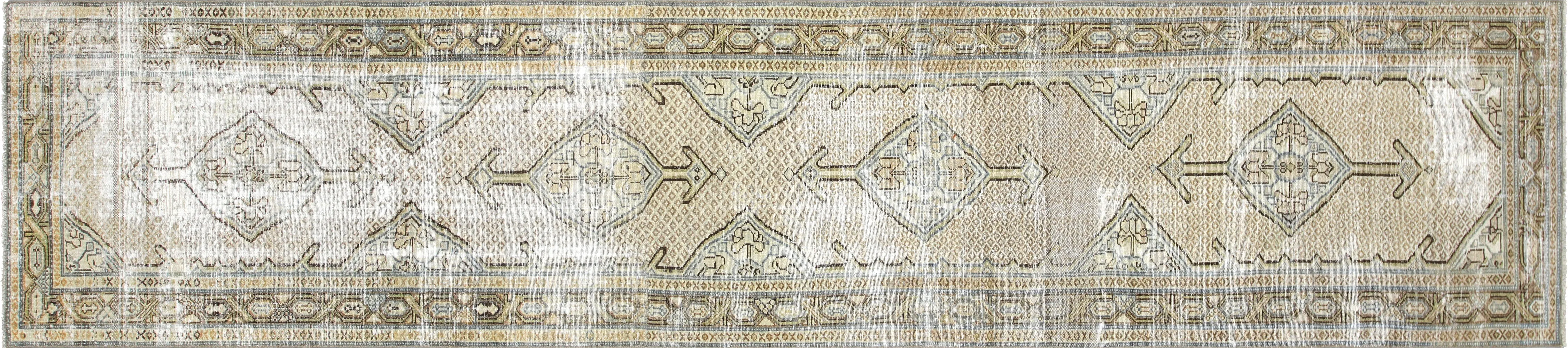 Semi Antique Persian Melayer Runner - 2'10" x 13'1"
