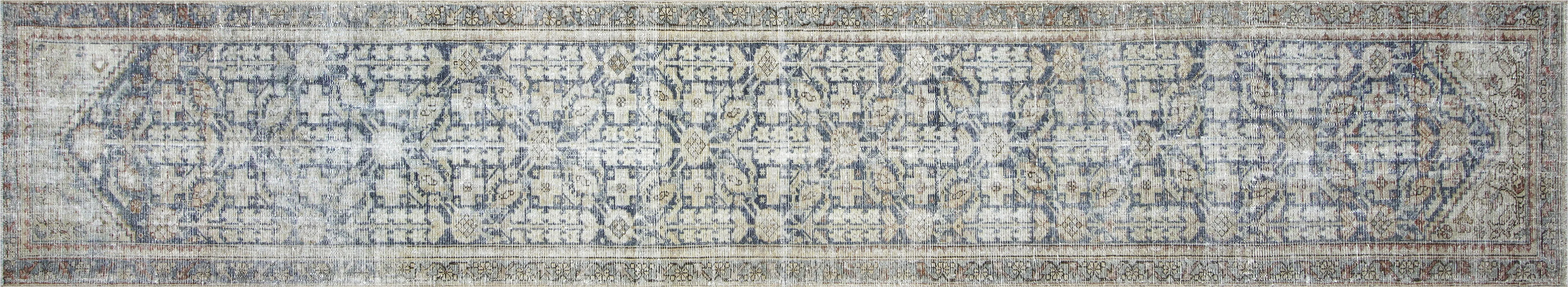 Semi Antique Persian Melayer Runner - 2'10" x 15'9"