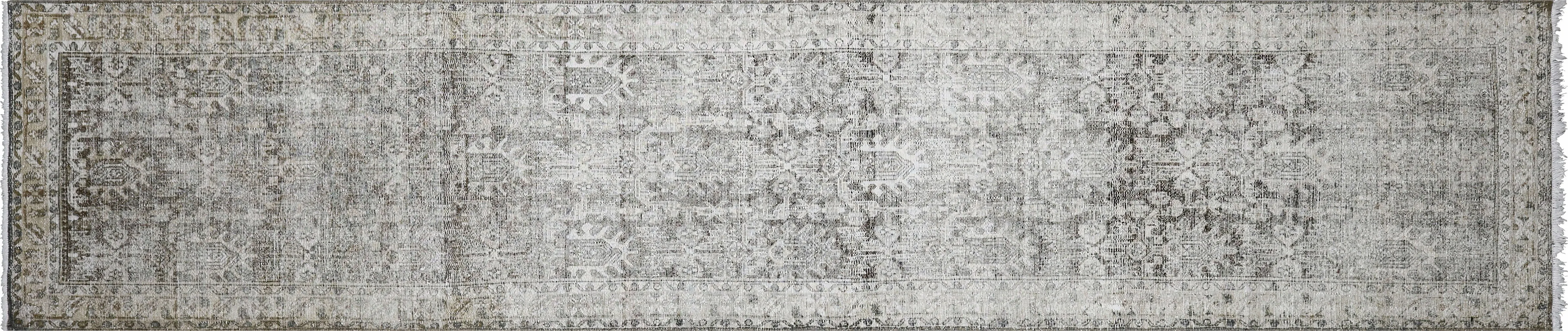 Semi Antique Persian Melayer Runner - 3'5" x 16'