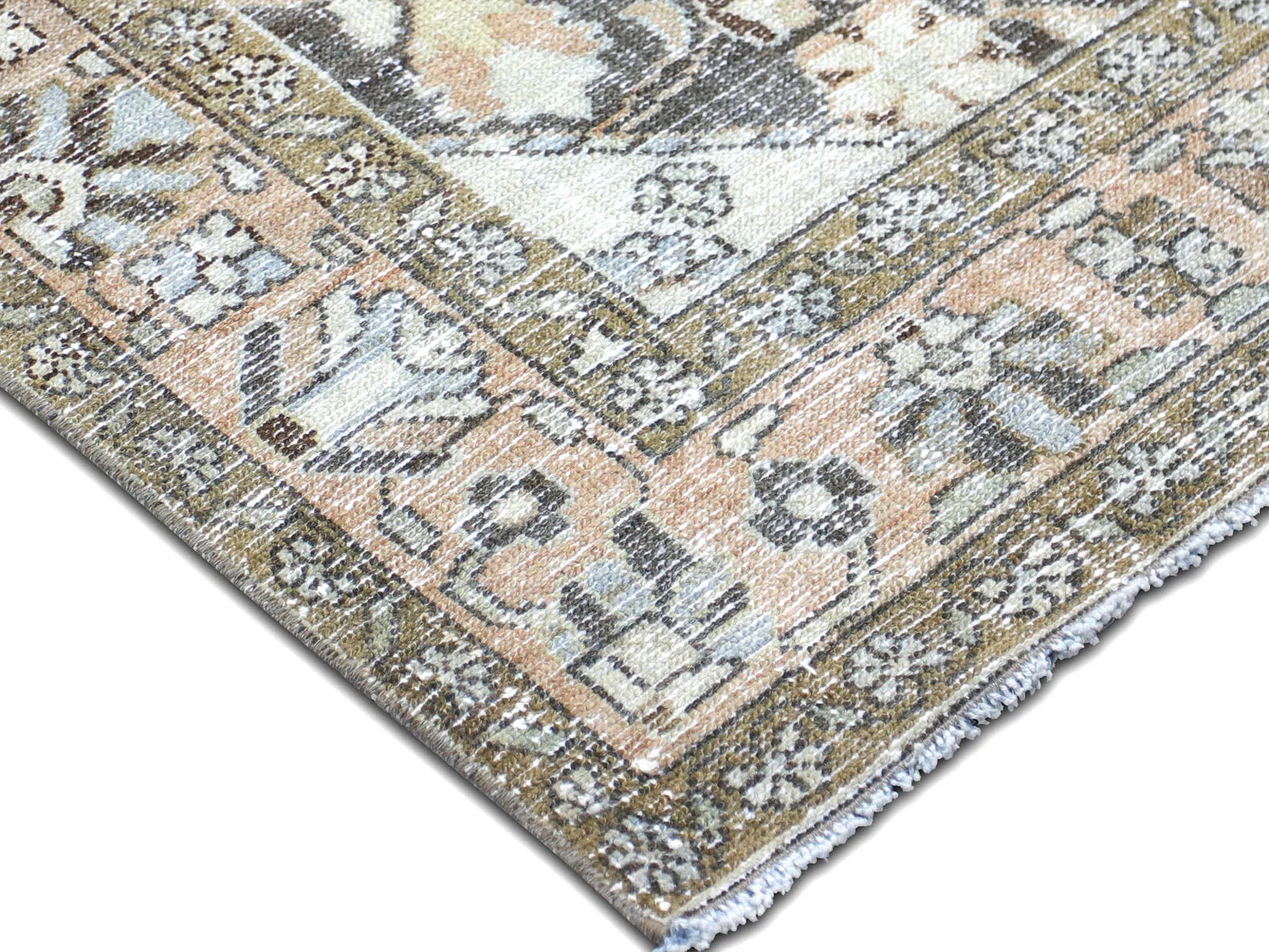 Semi Antique Persian Melayer Runner - 3'6" x 17'