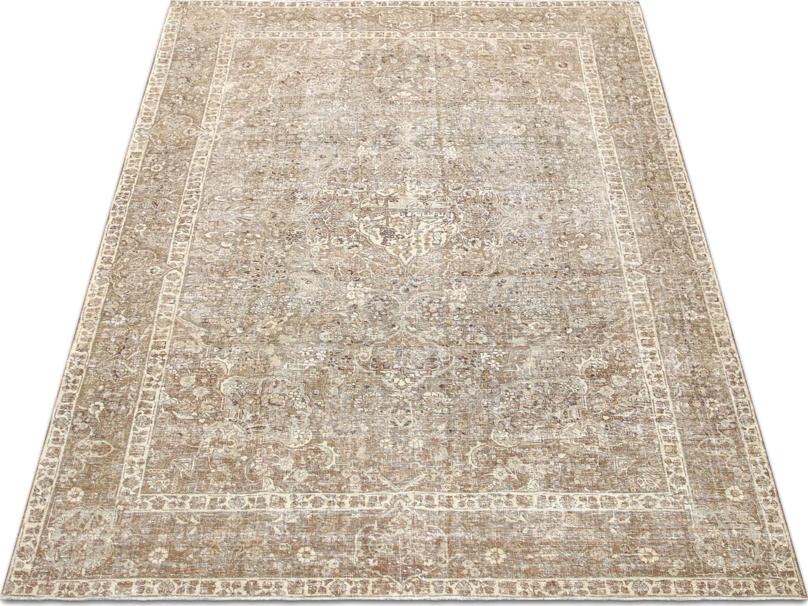 Semi Antique Persian Tabriz Rug - 7'3" x 10'9"