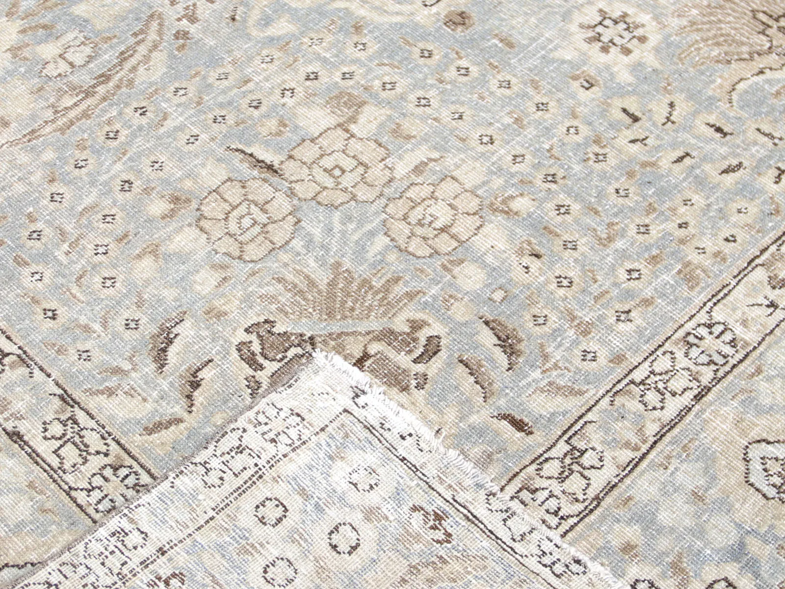 Semi Antique Persian Tabriz Rug - 7'7" x 10'6"
