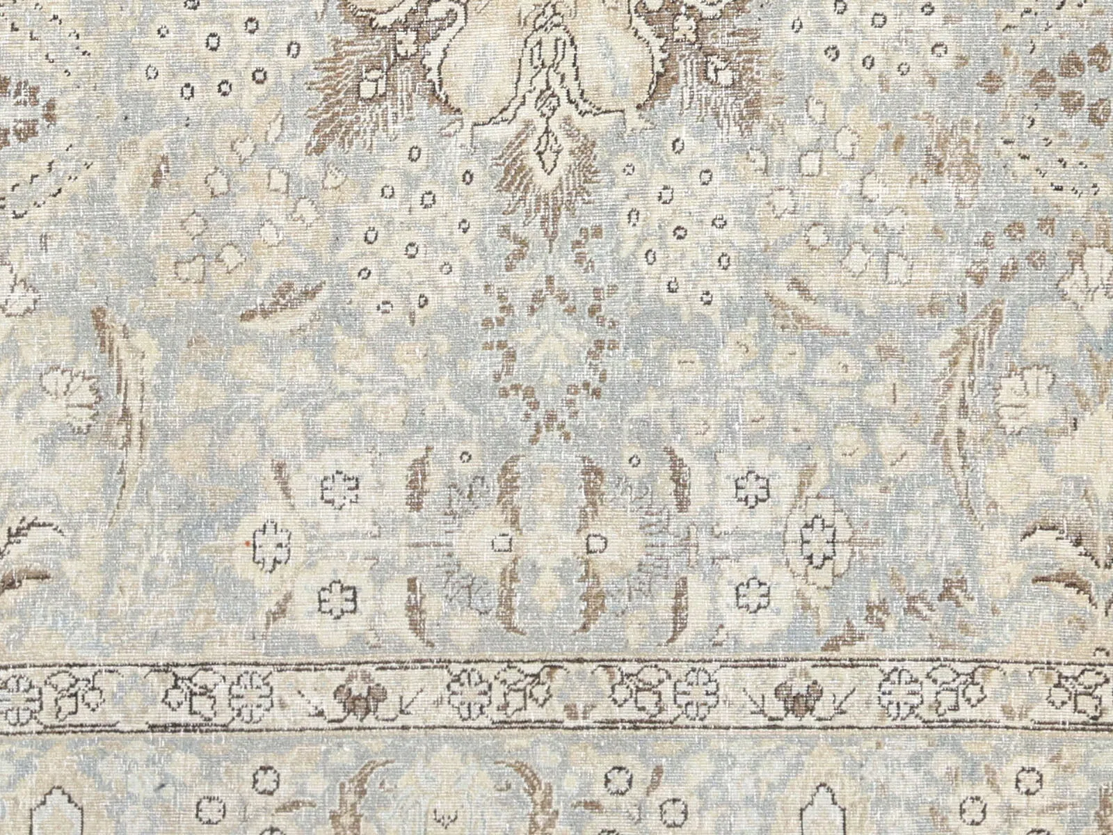 Semi Antique Persian Tabriz Rug - 7'7" x 10'6"