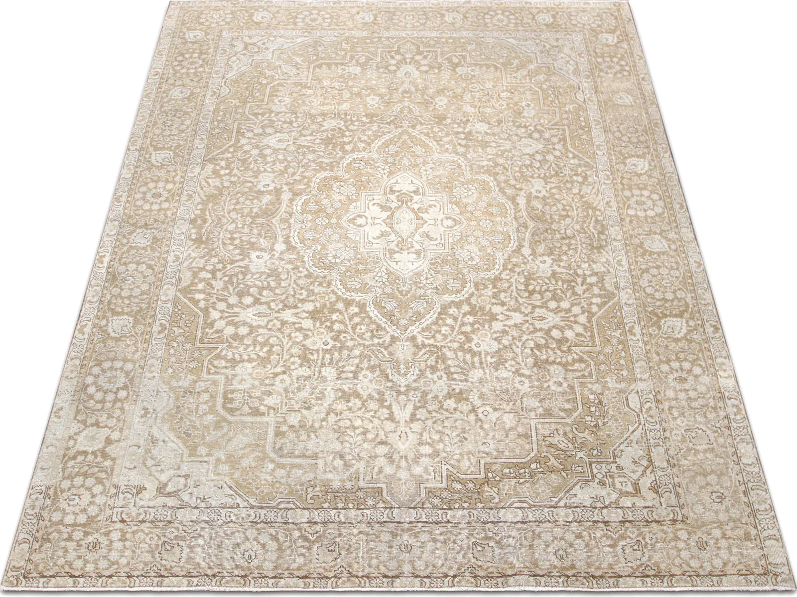 Semi Antique Persian Tabriz Rug - 7'9" x 11'3"