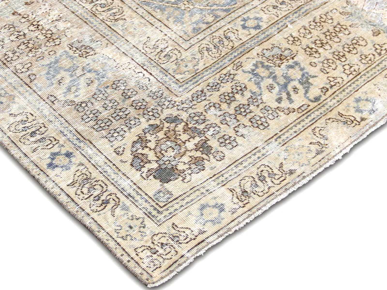 Semi Antique Persian Tabriz Rug - 8'8" x 11'10"