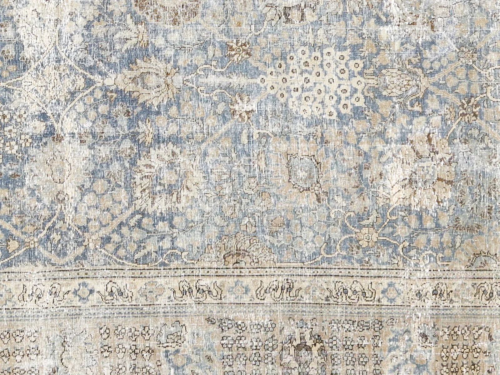 Semi Antique Persian Tabriz Rug - 8'8" x 11'10"