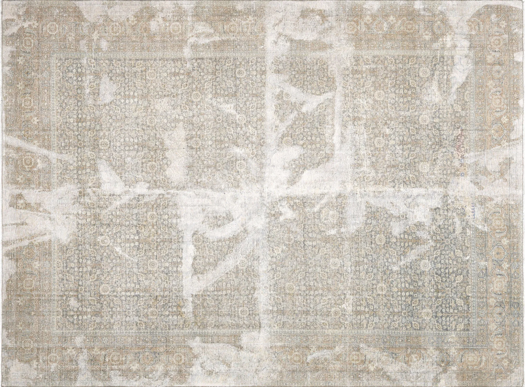 Semi Antique Persian Tabriz Rug - 9'2" x 12'3"