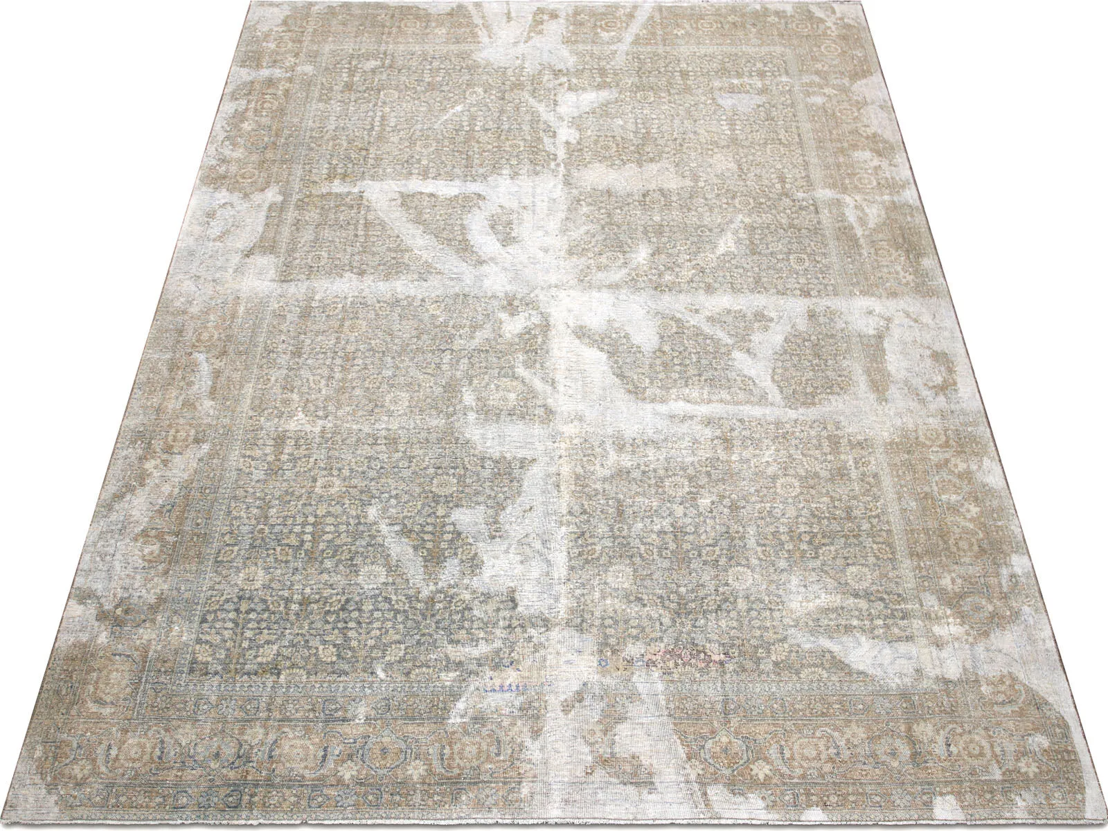 Semi Antique Persian Tabriz Rug - 9'2" x 12'3"