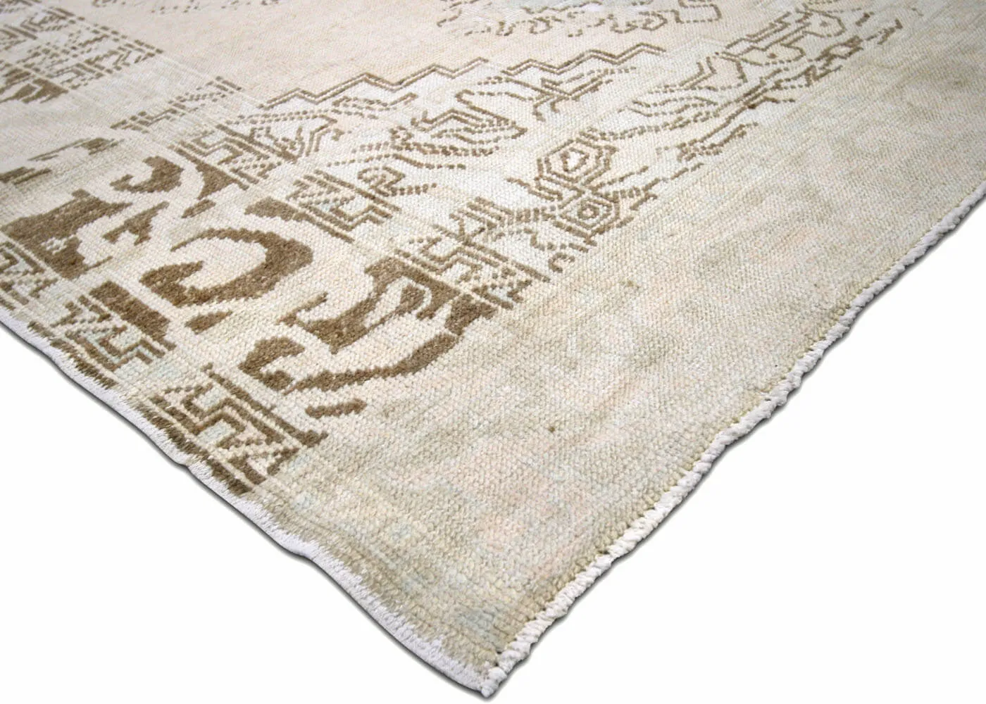 Semi Antique Turkish Oushak Rug - 5'1" x 7'10"