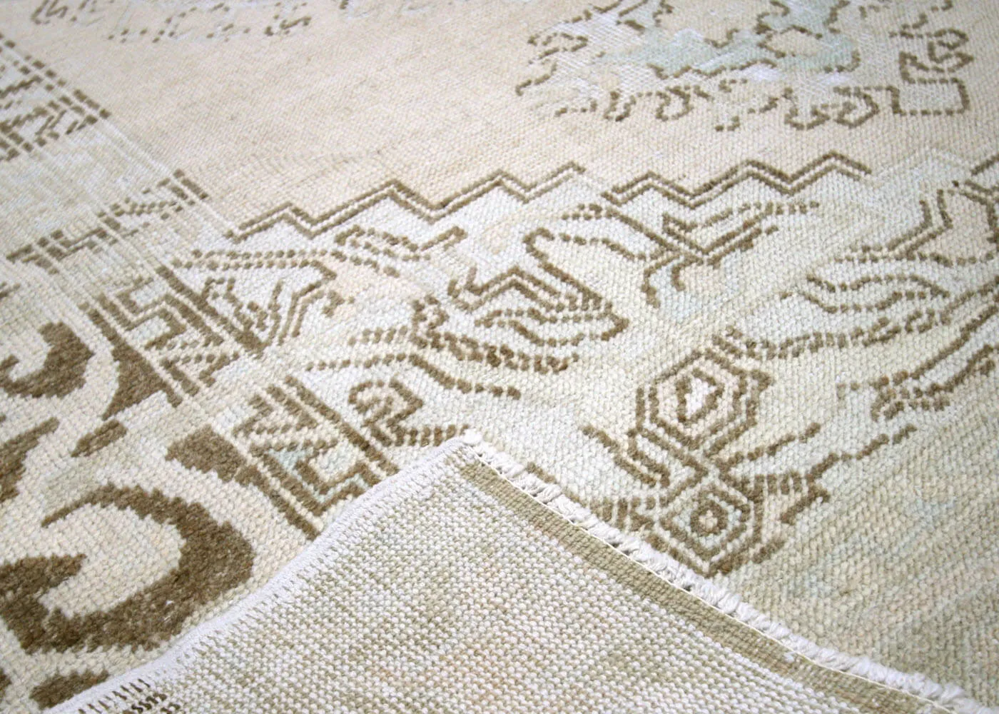 Semi Antique Turkish Oushak Rug - 5'1" x 7'10"