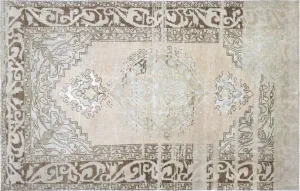 Semi Antique Turkish Oushak Rug - 5'1" x 7'10"