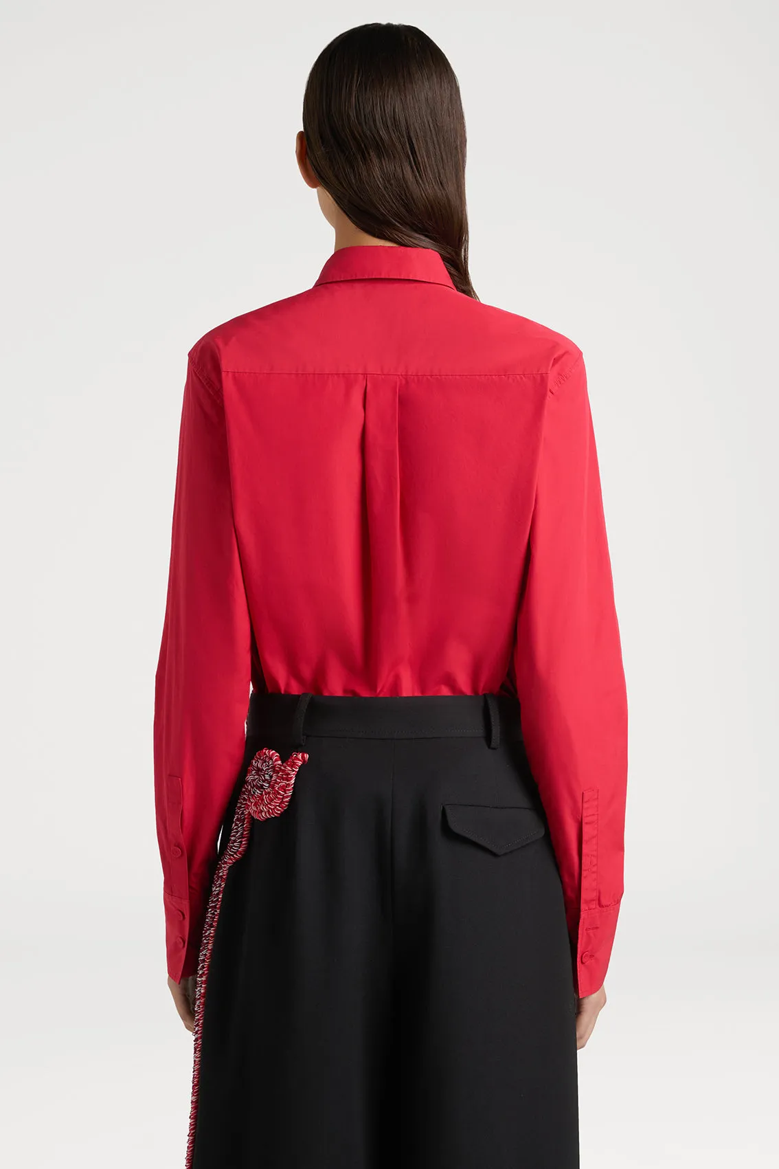 SHIRT ADORNED WITH CROCHET EMBELLISHMENTS