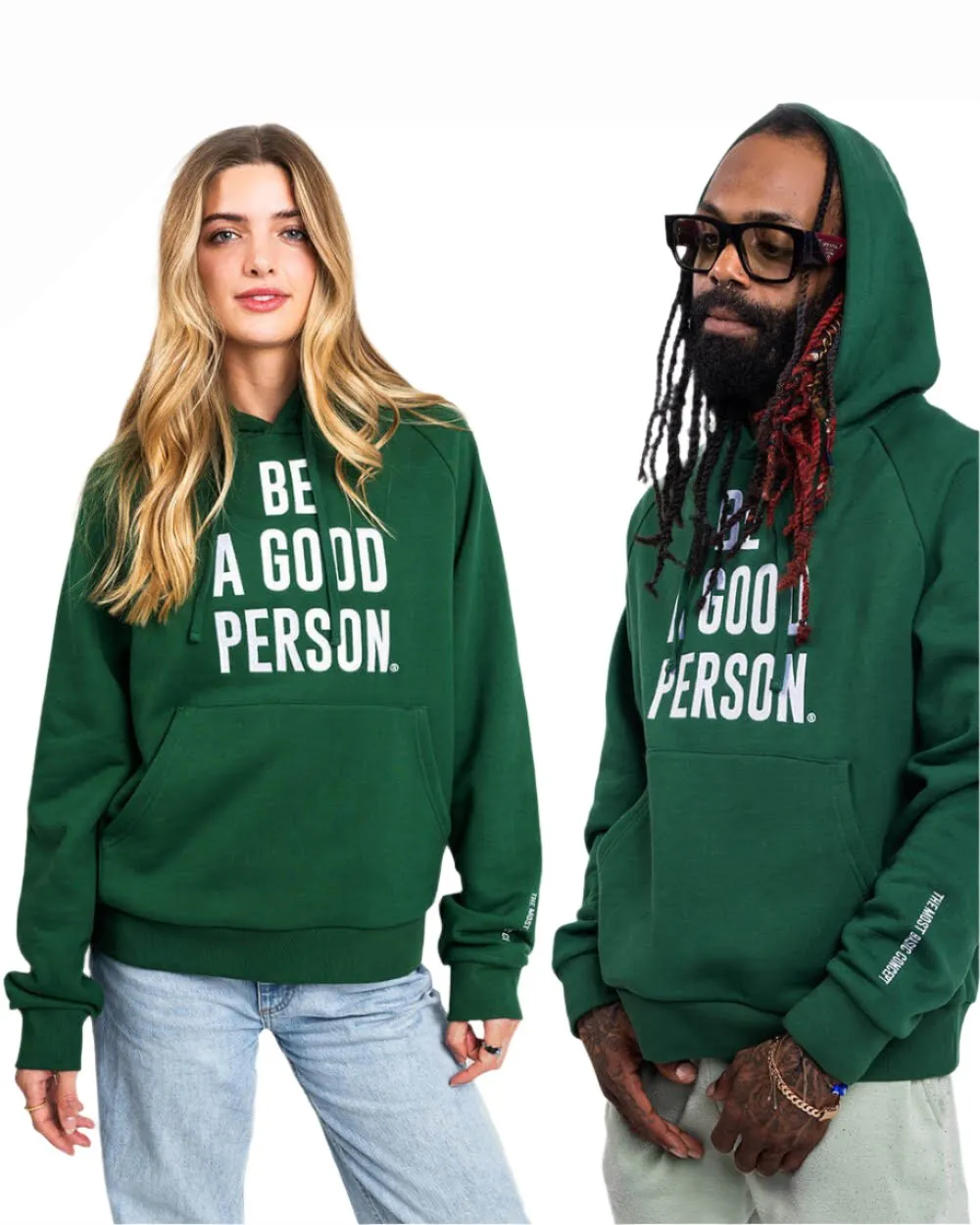 Signature Embroidered Hoodie - Forest Green