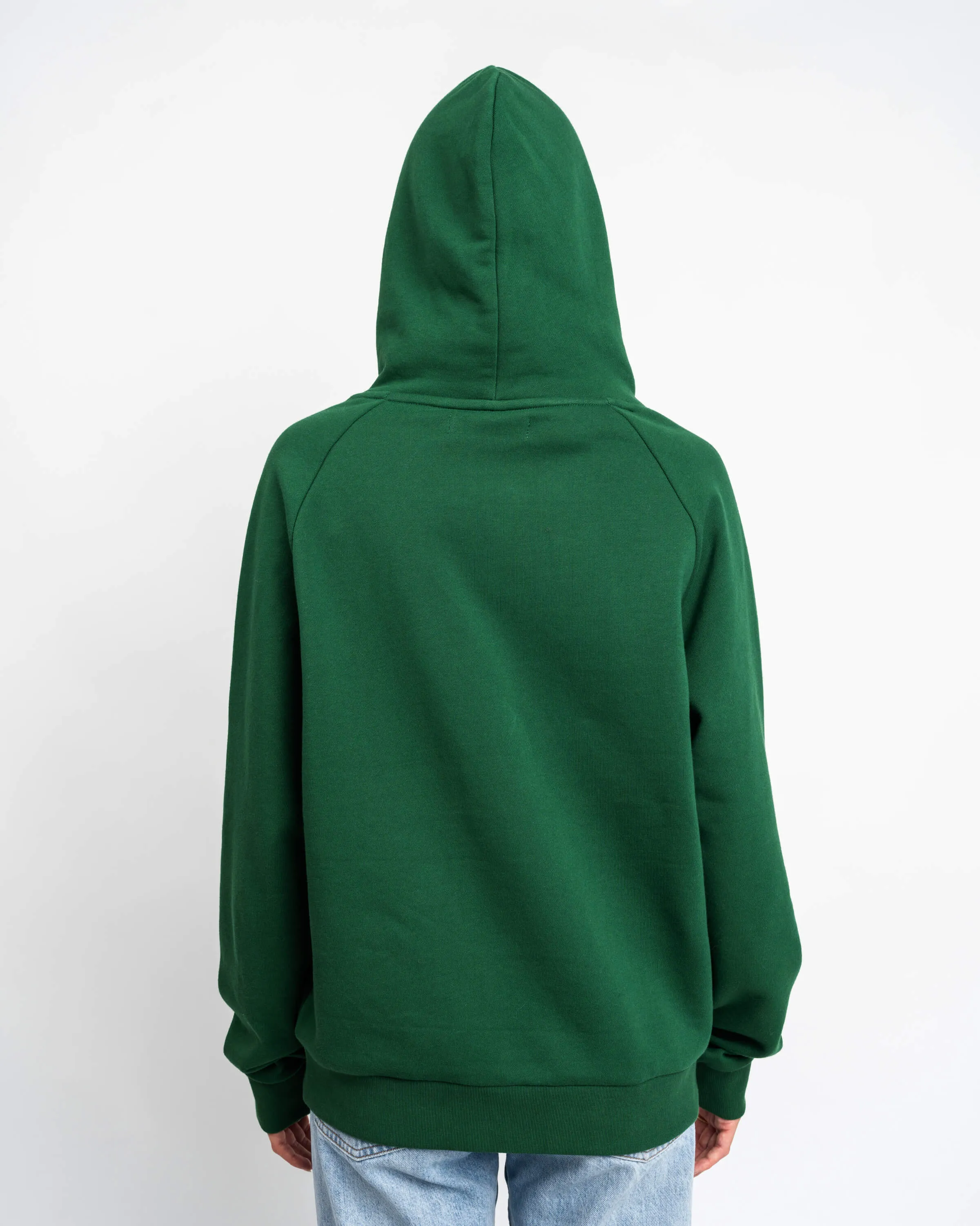 Signature Embroidered Hoodie - Forest Green