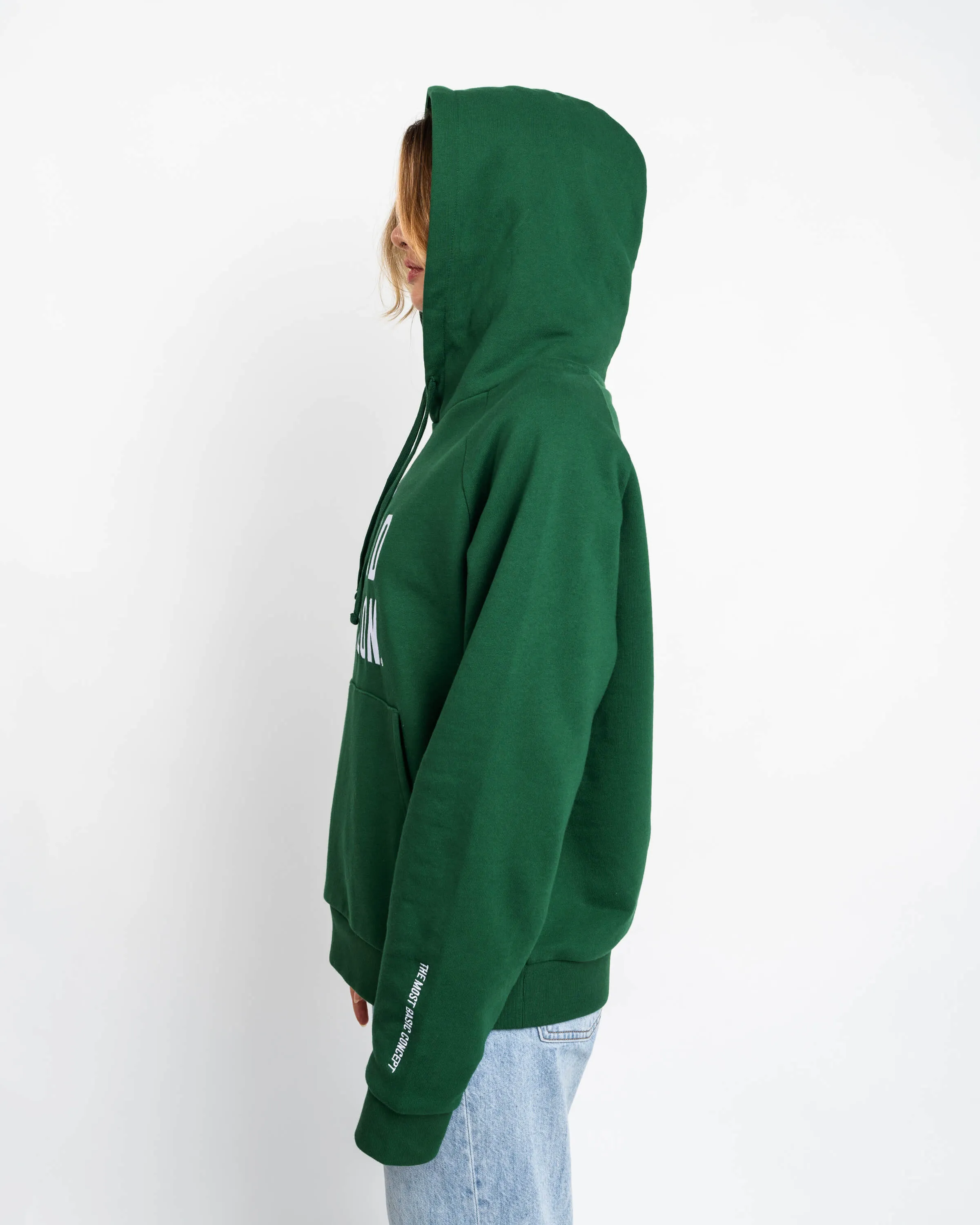Signature Embroidered Hoodie - Forest Green
