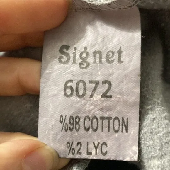 SIGNET Grey Sweatshirt Hoodie Dress Size Medium