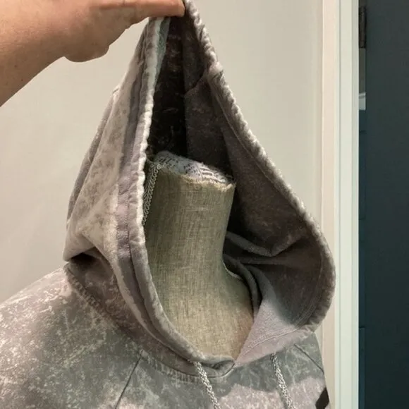 SIGNET Grey Sweatshirt Hoodie Dress Size Medium