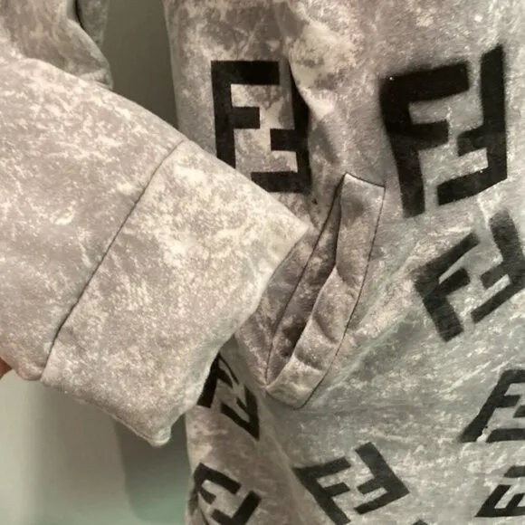 SIGNET Grey Sweatshirt Hoodie Dress Size Medium