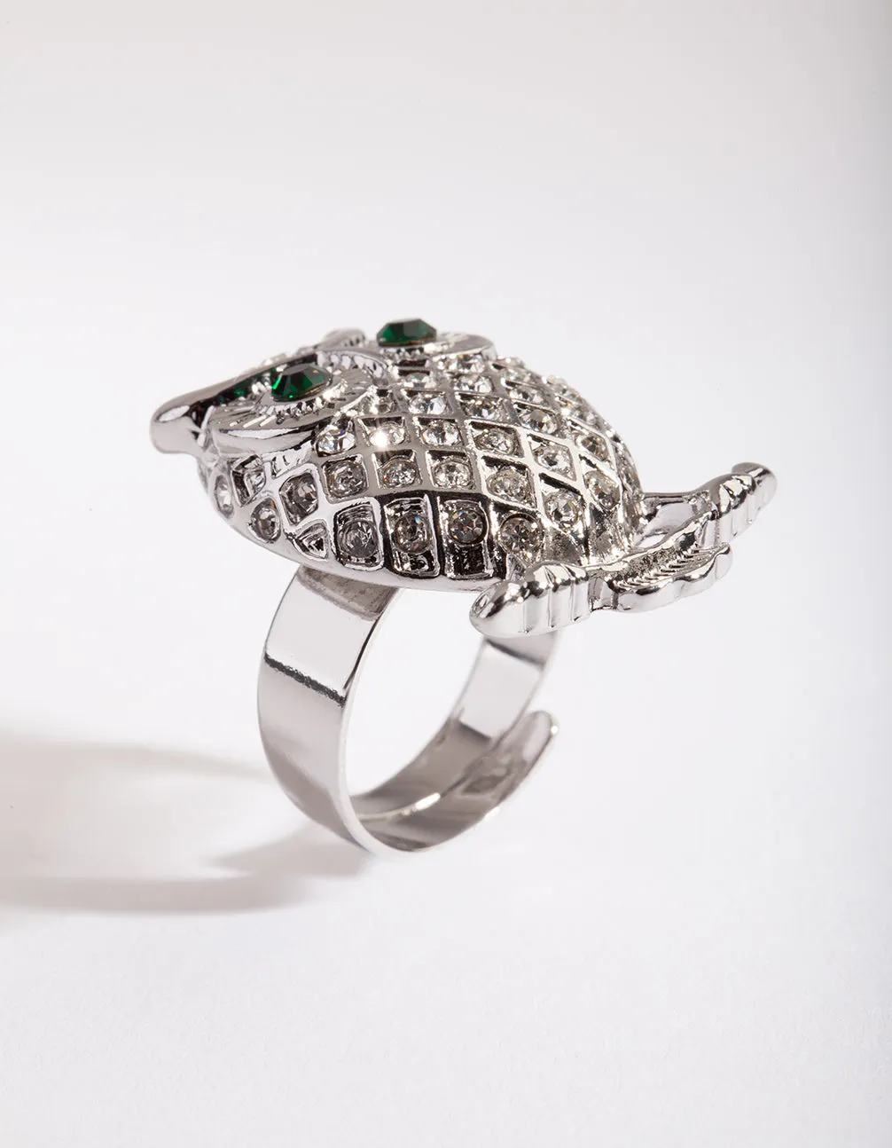Silver Bling Owl Ring