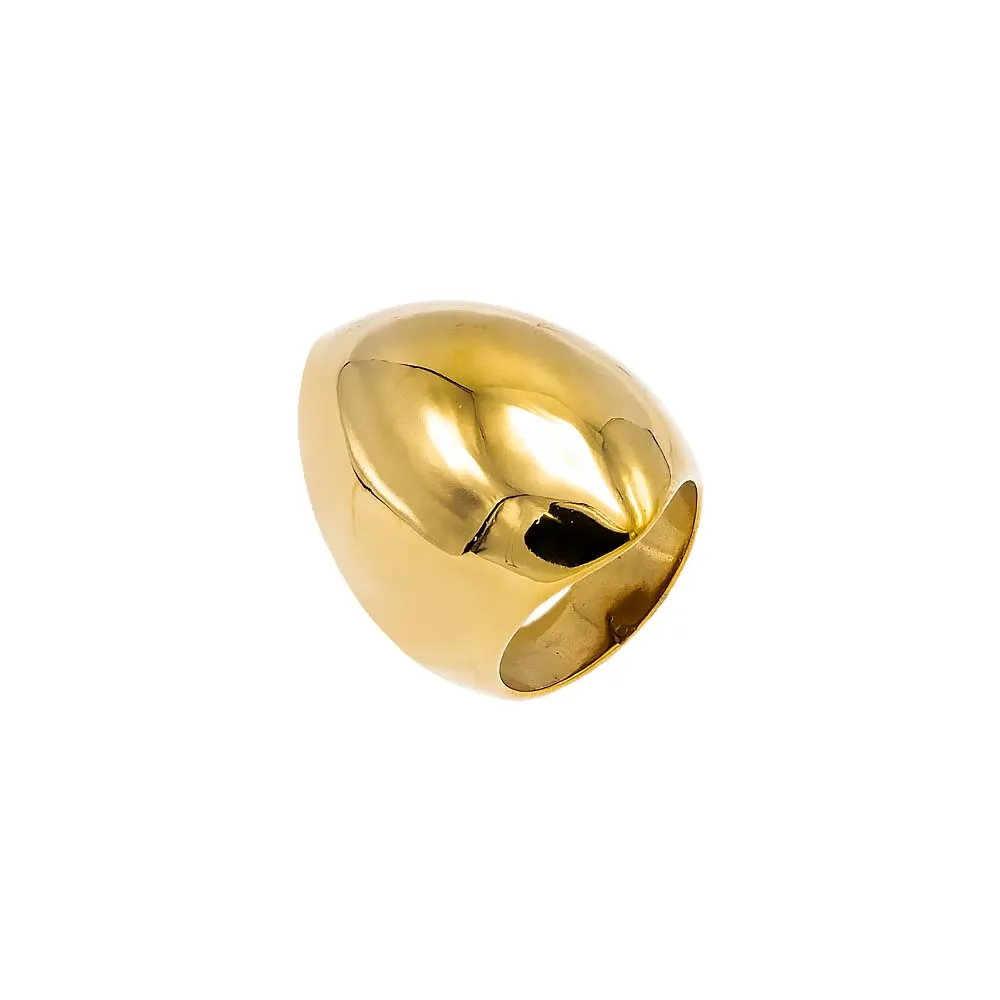 Solid Graduated Puffy Statement Ring