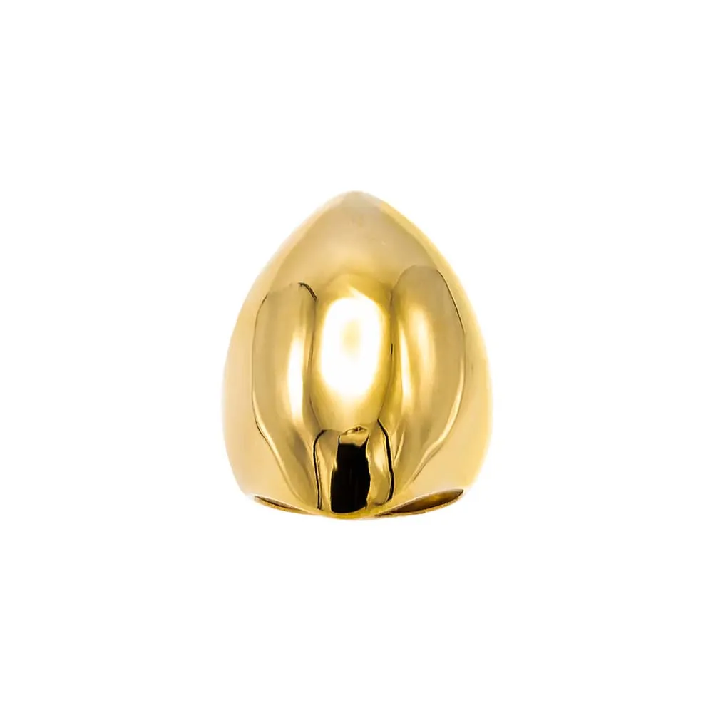Solid Graduated Puffy Statement Ring