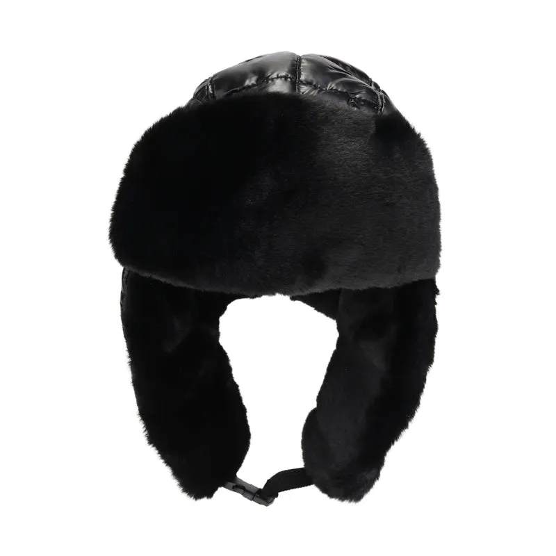 Solid Puffer Trapper C.C Beanie