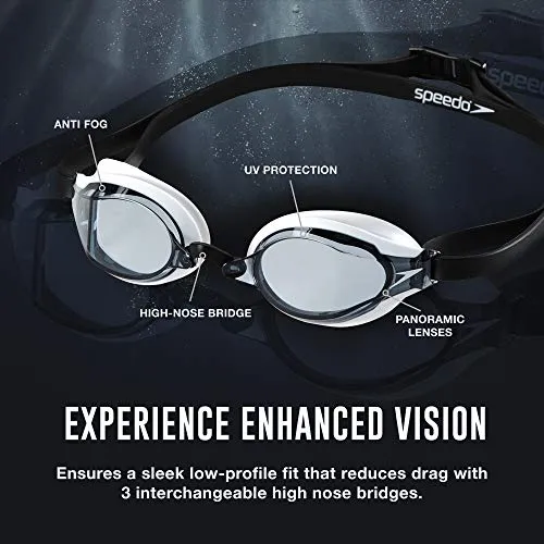 Speedo Speed Socket 2.0 Swim Goggles, One Size, Speedo Red