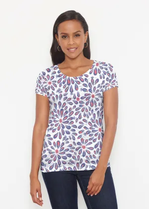 Splashy Dots Fourth (8007) ~ Short Sleeve Scoop Shirt