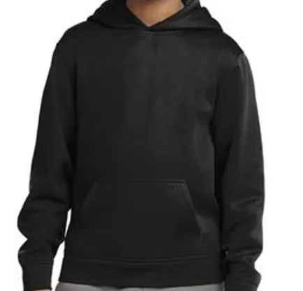 sport tek-bombers black dri fit hoodie
