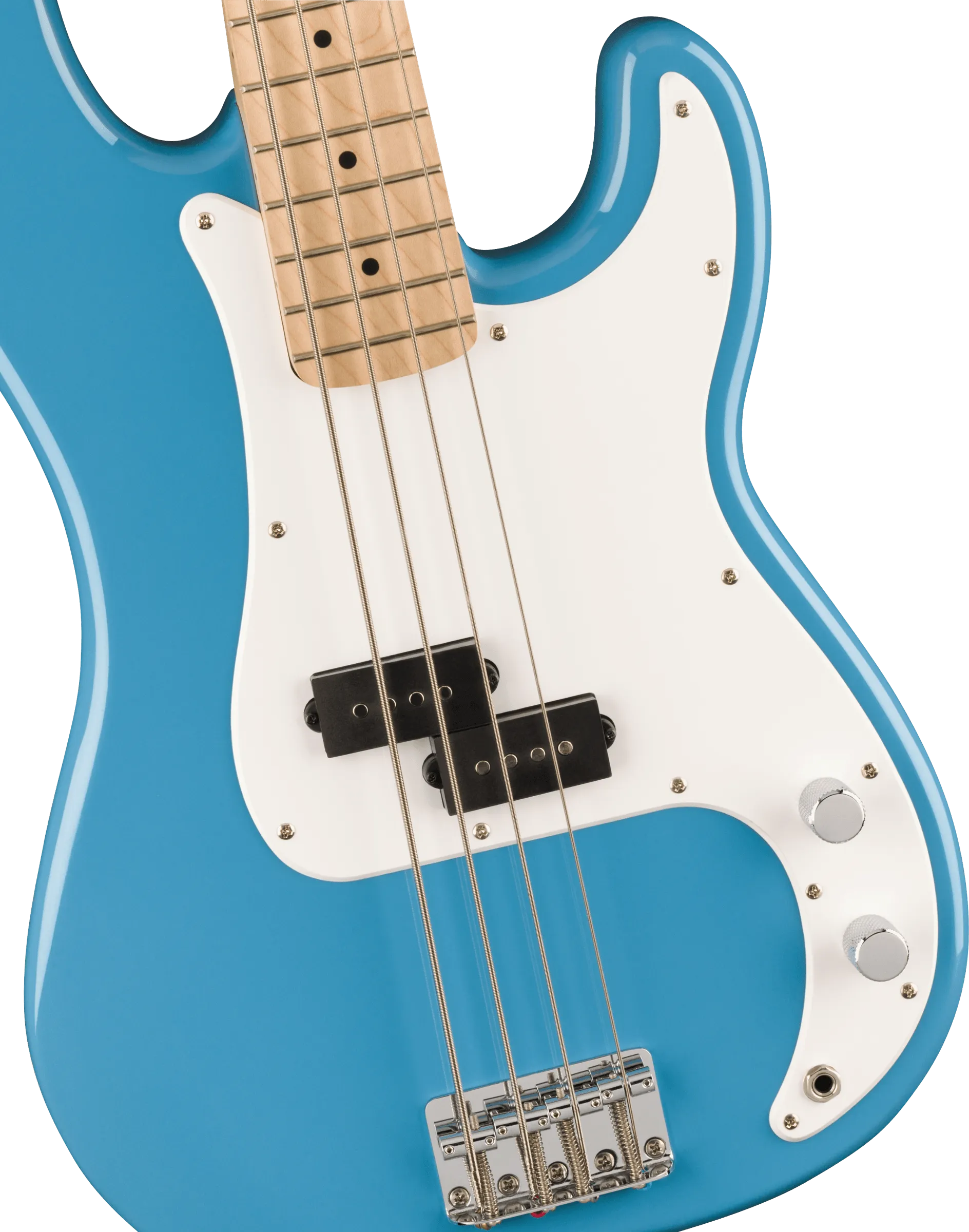 Squier Sonic Precision Bass, Maple Fingerboard, White Pickguard, California Blue