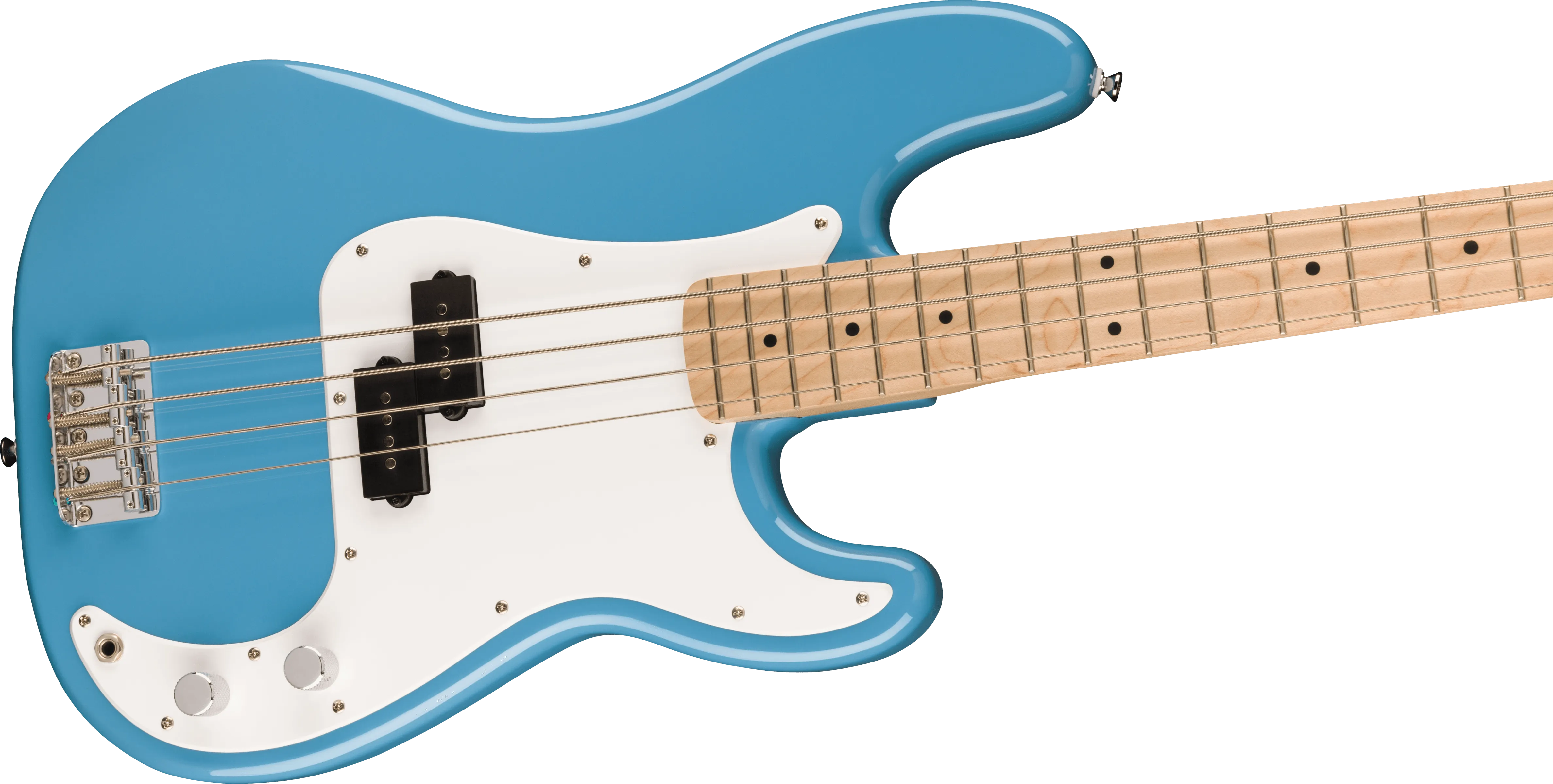 Squier Sonic Precision Bass, Maple Fingerboard, White Pickguard, California Blue