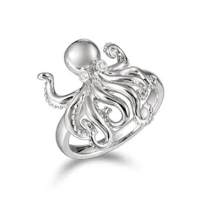 Sterling Silver Palau Octopus Ring by Alamea
