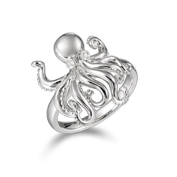 Sterling Silver Palau Octopus Ring by Alamea