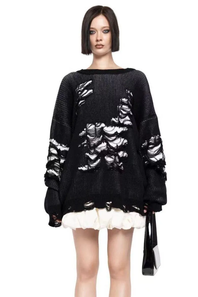 Street style tassel design sweatershirt