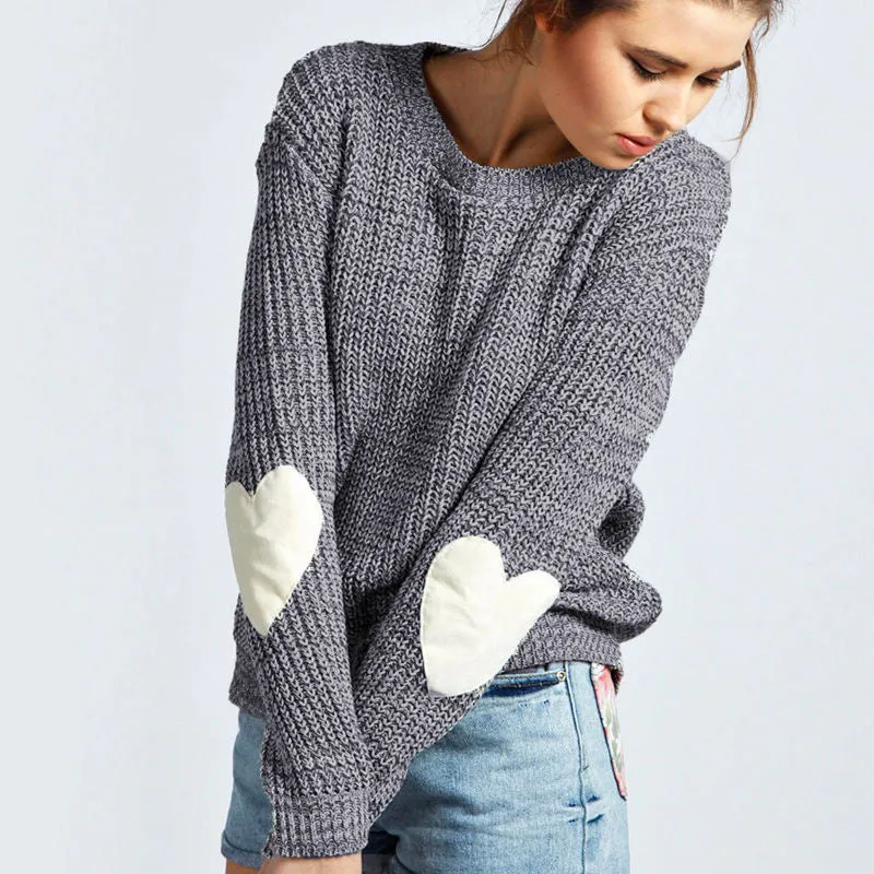 Super Comfy Heart-On-My-Sleeve Hoodie Sweater