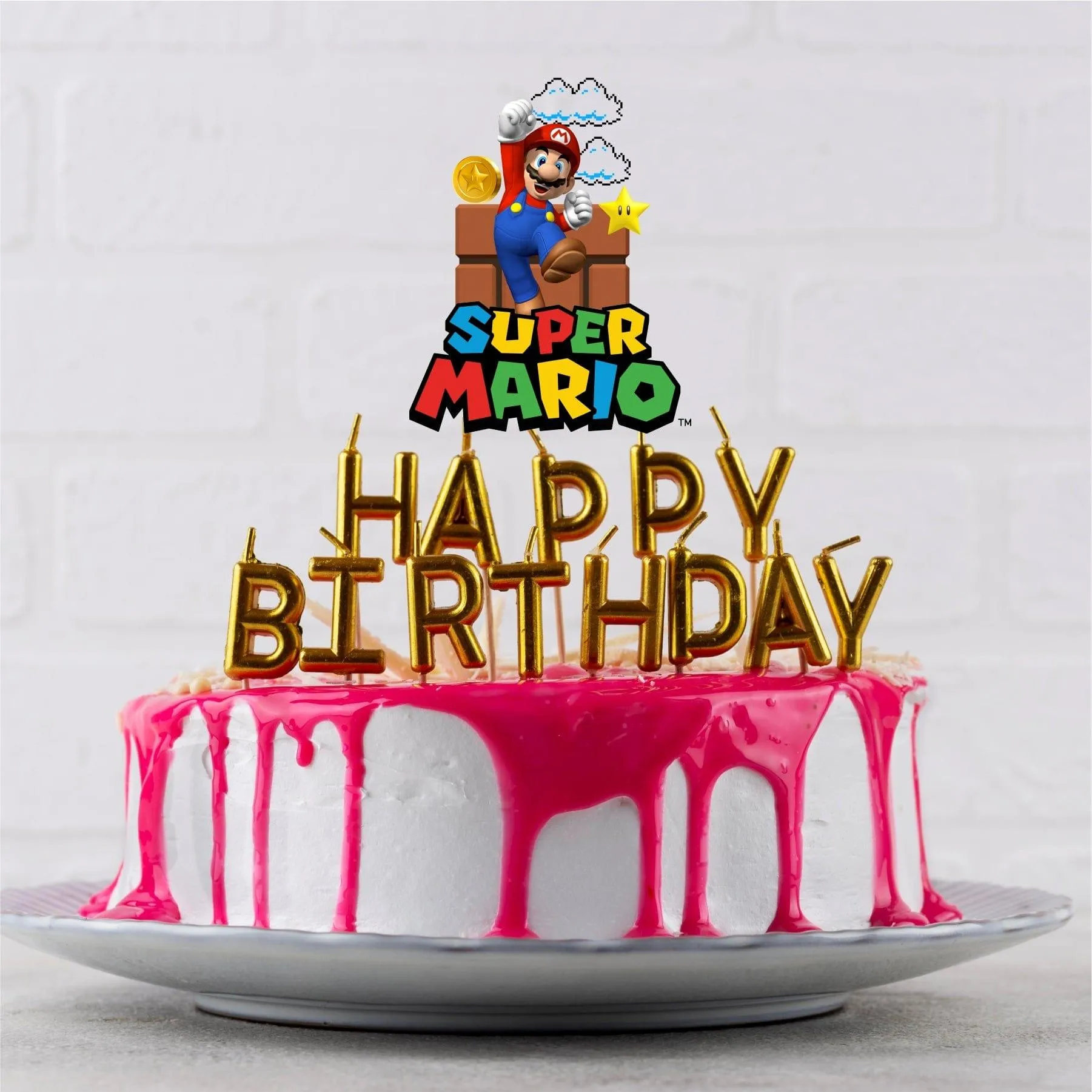 Super Mario Bros. Printed Cake Topper