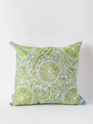 Suzani Seaglass Square Pillow Cover