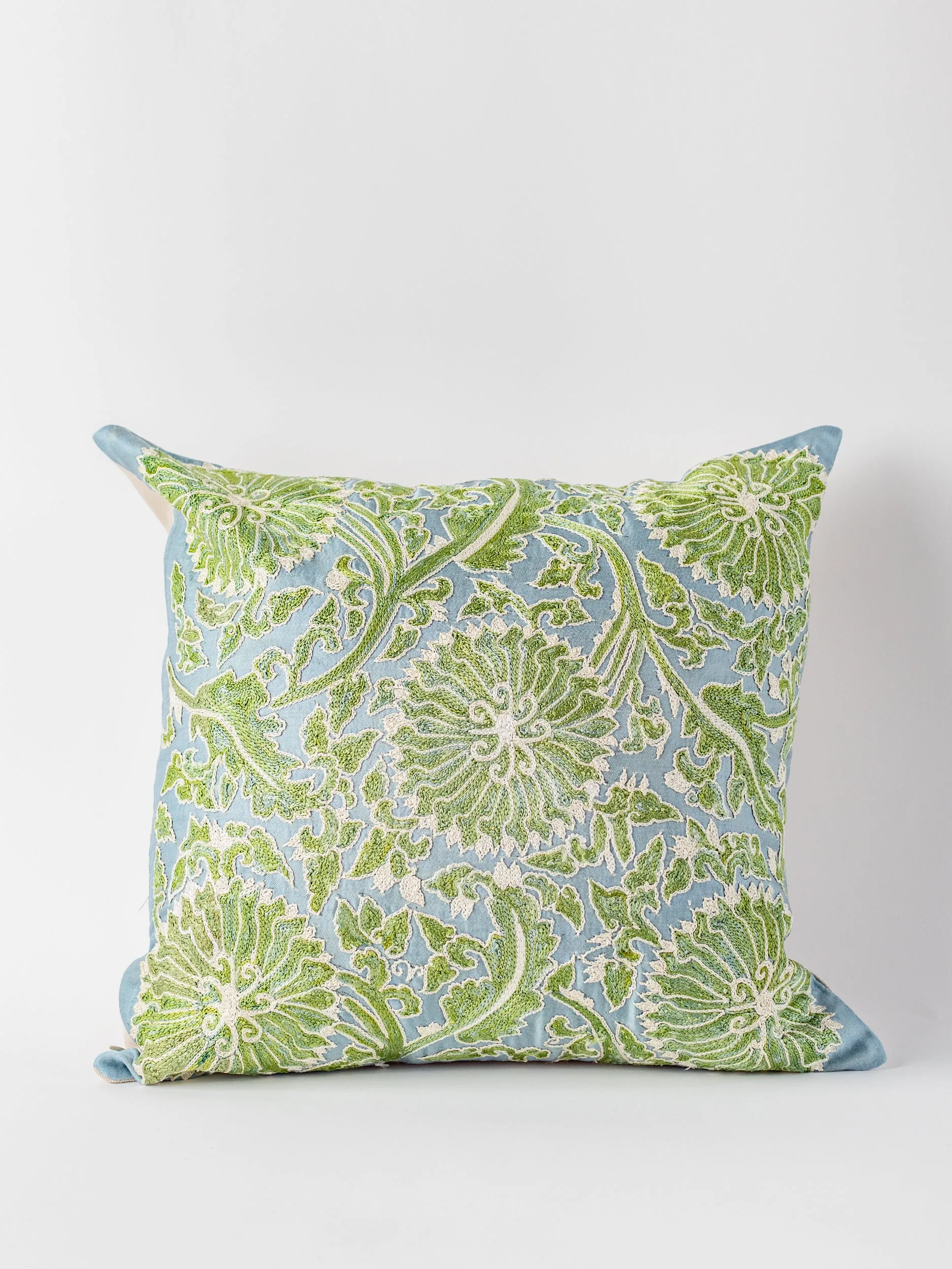 Suzani Seaglass Square Pillow Cover
